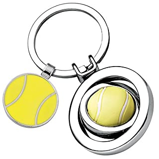 Geschenkegarten Schlüsselanhänger Tennisball mit Gravur