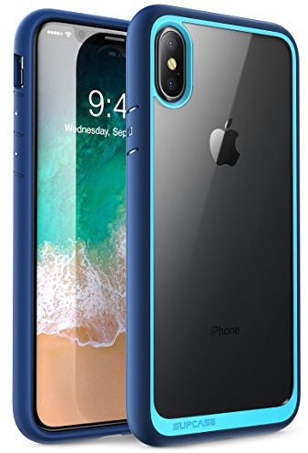 SUPCASE [Unicorn Beetle Style Case Designed for iPhone Xs, iPhone X, Premium Hybrid Protective Clear Case for for iPhone X 2017 & iPhone Xs 5.8 inch 2018 Release (Blue)