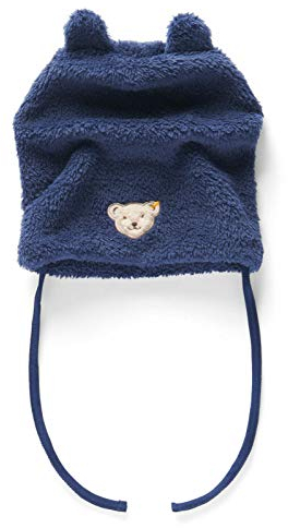 Steiff Baby - Jungen Mütze , Blau (PATRIOT BLUE 6033) , 39 (Herstellergröße:39)