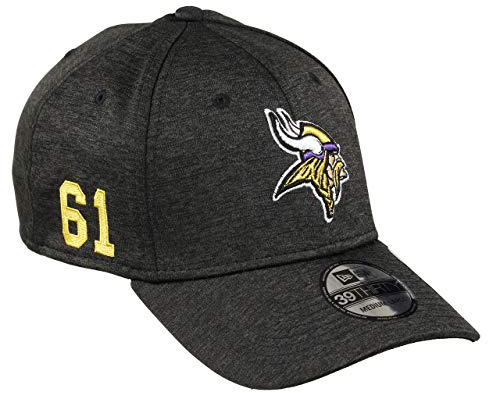 New Era Minnesota Vikings 39thirty Stretch Cap NFL Established Number Black - L-XL