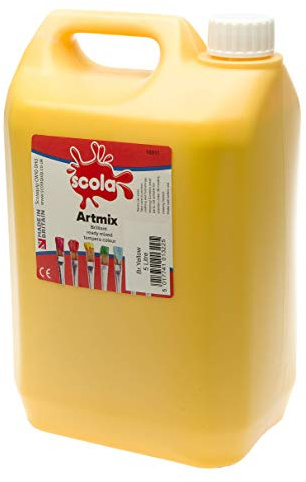 Scola, LPA5LTY Poster Paint, 5L, Yellow
