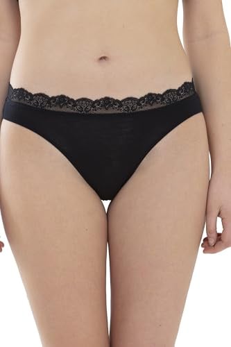 Mey Damen Mini Slip :Unterhose mit tiefem, hüftigem Sitz und weichen Beinabschlüssen, Spitzenverzierung am Bund, FSC Zertifiziert, Basic Serie Luise