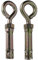 YoiYee Bullone ad occhiello M10 x 70 mm per muratura con dado esagonale, vite in acciaio zincato giallo con anello per fissaggio resistente, 2 pezzi