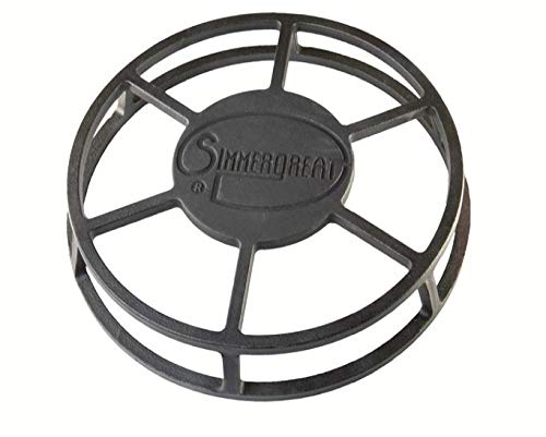 SIMMERGREAT - PENNELLE IN GHISA, DIFFUSORE DI CALORE SUPERIORE DELLA FORNA, CONTROLLO DELLA TEMPERATURA, PARZIALE DI FIAMMA