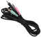 ASHATA 3,5mm Audio Kabel,2m Aux Kabel Klinkenkabel für Gaming Kopfhörer,kompatibel mit G4ME ONE/Game Zero/PC 373D GSP350 - Schwarz