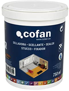 Cofan Selladora al Agua | Capacidad de 750 ml | Utilizar sobre maderas, yeso, hormigón, cemento, etc.