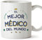 MUGFFINS Tazas para MÉDICO hombre - En Español - Mejor del Mundo - 11 oz / 330 ml - Regalo original y divertido