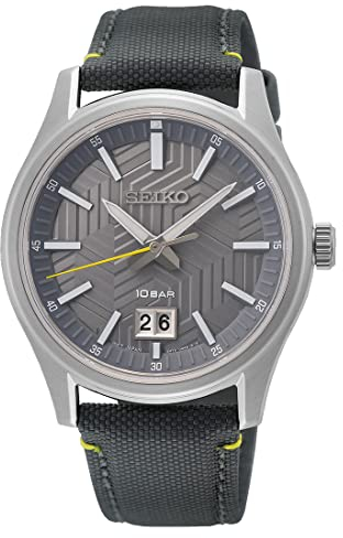Seiko Reloj Analógico para Hombres de Cuarzo con Correa en Nailon SUR543P1
