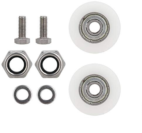 Zerodis Greenhouse Door Wheel Replacement Kit, 30mm Diameter, Clear Plastic, Closure, Greenhouse Part