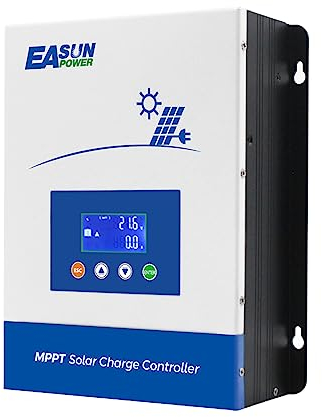 POWLAND 80A Laderegler MPPT Solarladeregler 36V 12V 24V 48V Auto Max 150Vdc PV Eingang, LCD Anzeige, Solarladung für GEL/SEL/FLD/USER Lithium Batterie (MPPT 8048)