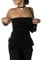 huwvqci Damen-Schlauch-Tops, trägerlos, Reißverschluss, rückenfrei, sexy, lässig, Bandeau, ärmellos, Shirts, Damen-Schlauch-Top, trägerlos