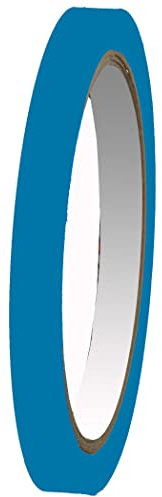 INDIGOS UG - Ruban adhésif turquoise brillant – 10 m x 15 mm – Bandes décoratives pour voiture – Accessoires de voiture – Autocollant pour jante de moto – Film de voiture – Bateau – Modélisme – Bandes