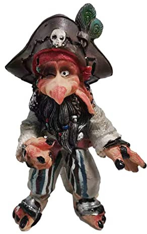 Youding Statue naine de jardin, décoration de nains de jardin d'horreur – Accessoire de sculpture d'Halloween pour la maison, la terrasse et le jardin