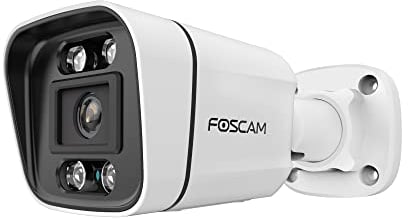Foscam 8 MP PoE Outdoor IP-Kamera mit Lichtspots und Sirene V8EP Weiß