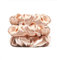 Michooyel 100% Silk Scrunchies, Stoff Haargummi rosa für Mädchen und Damen, Scrunchies Samt, Einfarbige Elastische Dicke Bänder, Weiche Seile Pferdeschwanzhalter Frauen Haarschmuck