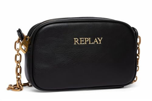 Replay Damen Handtasche aus Kunstleder, Black 098 (Schwarz), Onesize