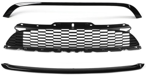 Fronthaubengitter-Einfassungsabdeckung, Mini Cooper Autozubehör, Glänzend Schwarz, Fronthaubengitter-Formrahmenverkleidung, Außen-Upgrade, Für Mini R55 R56 R57 R58 R59 Zubehör
