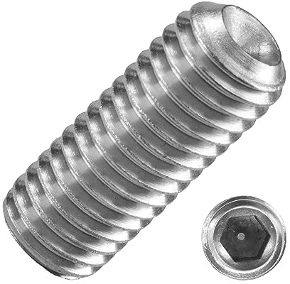 10 Stück Gewindestifte M3 x 25 mm V2A | DIN 916 | Madenschrauben Innensechskant Ringschneide | Techtanium