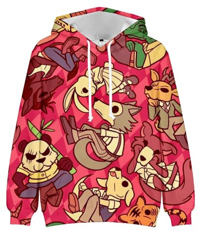 Zhongkaihua Beastars - Felpa con cappuccio per bambini e adulti, con stampa di personaggi Haru/Louis, con coulisse, stile casual, Tipo 1., 3XL