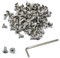 iexcell Juego de 100 tornillos M4 x 8 mm, paso de rosca de 0,7 mm, acero inoxidable 304, cabeza plana, tornillos de cabeza plana