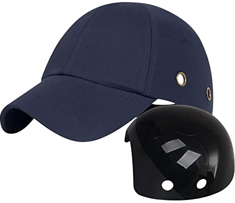 Rurunklee Leichte Sicherheits Anstoßkappen Atmungsaktiver Baseball-Stil Schützender Schutzhelm Fahrrad Baseballhelm Für Männer Und Frauen