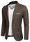 COOFANDY Herren Sportlich Sakko Freizeit Blazer Regular Fit Anzugjacke Business Jackett 1 Knopf Brown L