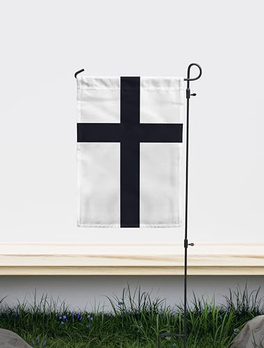 Gartenflagge des Deutschen Ordens, doppelseitig, einzigartiger Designdruck, hergestellt in der EU (30 x 45 cm)