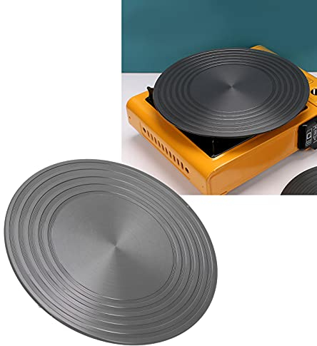 Placa Difusora de Calor de 24 Cm X 4 Mm Estufa de Gas Bandeja de Descongelación Conductora Térmica Antideslizante Aleación de Aluminio para Accesorios de Utensilios de Cocina,