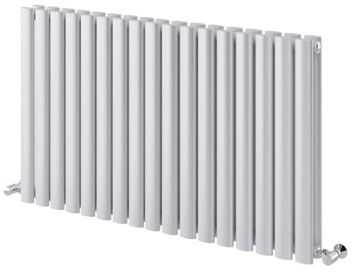 Go Bathrooms White Horizontal Radiator Modern Oval Panel Central Heating Rad 600x1000mm…
