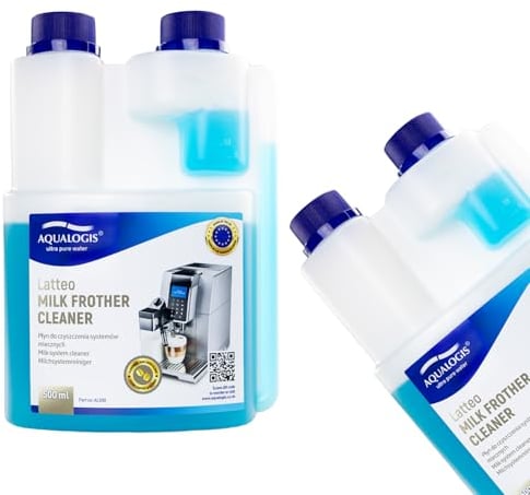 Aqualogis Liquid Milk Froth Residue Cleaner Detergent for Coffee Espresso Machines, Systems and Equipment - 500 ml - household, domestic and commercial 0,5L