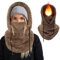 Lyneun Plüsch Sturmhaube Mütze Winter Thermo Skimaske, Winddichte Gesichtsmaske Balaclava, Verstellbare Skimaske Kapuzenschal für Herren Damen, Halswärmer Sturmhaube Ski Maske für Winter Sport(Braun)