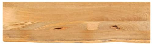 UJCHVHN Tischzubehör Tischplatte Live Edge 110x40x2,5cm Massivholz Mango Tischplatten
