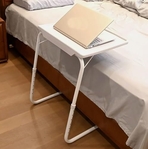 Table - Mate II Adjustable Folding Laptop & TV Dinner Table – Extra Wide Portable Desk for Home, Office, Study, Bed, Sofa – Lightweight Snack Tray with Height & Angle Settings