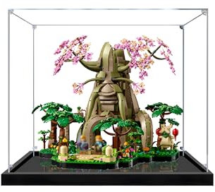 Acrylic Display Case for Leg-o 77092 The Legend of Zelda Deku Tree, Building Block Acrylic Showcase Display Box, Transparent Box (No Model) (Customizable background) (Matte Base - 2mm)