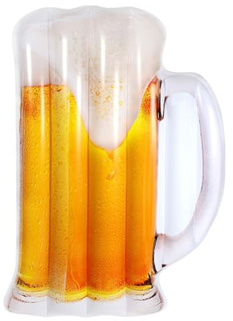 Schwimmbad – Aufblasbarer Bierkrug, schwimmende Liege | Bequeme Schwimm