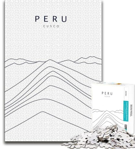 Peru-Puzzles für Teenager, 1000 Puzzles, Herausforderung der Gehirnintelligenz, süchtig machendes Spielzeug für die Heimdekoration, 38x26cm