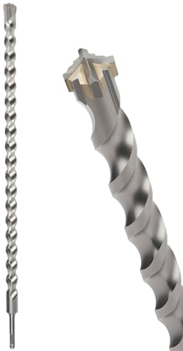 MOXPIFY 25mm SDS Masonry Drill Bit 600mm Long for Reinforced Concrete | Brick Walls, 25 mm Hammer SDS Plus Drill Bit (25mm x 600mm)