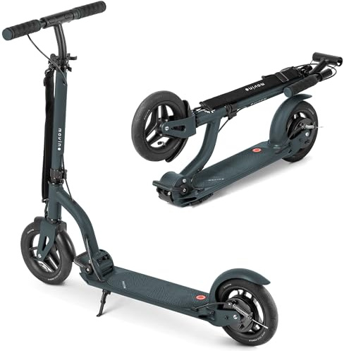 Movino Roller Scooter Klappbar – Cityroller - Klapproller für Jugendliche und Erwachsene, Große Luftbereifung, Rutschfestes Trittbrett, Höhenverstellbarer Lenker – Air