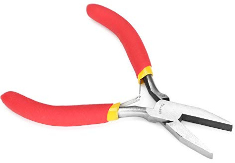 Yctze 5 Zoll TU-505 Mini-Spitzzange ohne Zähne aus Chrom-Vanadium-Stahl mit Leichtem Kunststoffgriff