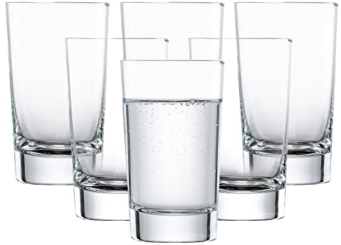 SCHOTT ZWIESEL Allround Becher Basic Bar Selection (6er-Set), geradliniges Longdrinkgläser, spülmaschinenfeste Tritan-Kristallgläser, Made in Germany (Art.-Nr. 115834)