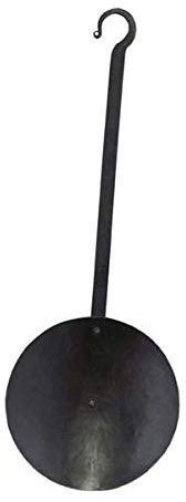 Battle-Merchant - Wikingerpfanne mit Langem Griff - Authentische Schmiedeeisen Lagerpfanne für Mittelalter Reenactment und LARP
