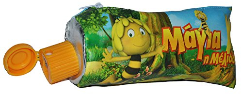 Coole Federmappe/Stiftemappe als Tube incl. Spitzer - Biene Maja - Schlamper Etui Kinder Federtasche Schlamperrolle - Jungen Mädchen - Bienen Schlamperetui ..