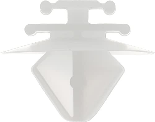 Restagraf - Fixations Agrafe de Moulure pour Ceinture de Caisse - Compatible avec Citroën, Fiat, Peugeot, Renault - Réf. 42608 - Boîte de 100, Blanc