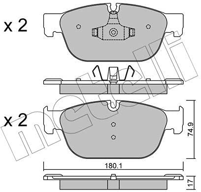 metelligroup 22-0854-0 - Made in Italy - Bremsbeläge