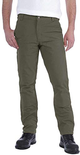 Carhartt Herren Rugged Flex® Straight Fit Duck mit verstärkter Vorderseite, Asphalt, W38/L32