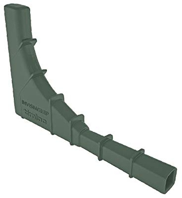 5 x Grey Brick Tunnel Weep Vents, Low Profile Invisible Cavity Wall Water Outlet