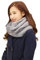 Femmes Écharpe Tube Hiver Automne Foulard Snood Fausse Fourrure Epais Thermique Tour de Cou Tubulaire Luxe Doux Cache-cou Cache-nez Extérieur Anti-vent/froid Cadeau de Noël (Gris)