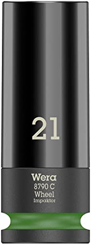 Wera 8790 C Wheel Impaktor Steckschlüsseleinsatz mit 1/2-Antrieb, 21 x 85 x 32 mm