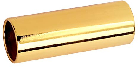 Milisten Metal Guitar Slide Bottleneck Guitar Slide Stainless Steel Slide for Acoustic Guitar Bass Gold 51mm