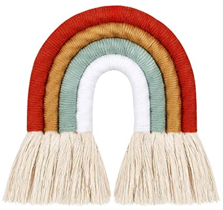 follwer0 Regenbogen Traumfänger Makramee kinderzimmer Wandbehang Wandteppich Dekorationen Für Babyzimmer Dreamcatcher makramee wandteppich Wandkunst Quaste Baumwolle Deko
